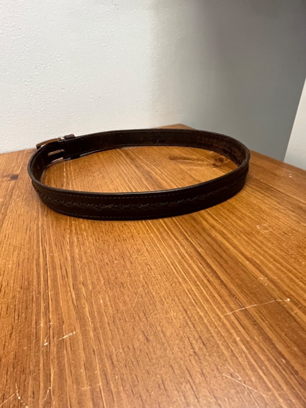 Men's Preowned Brown Leather Belt 34W x 43" Long - Picture 12 of 15